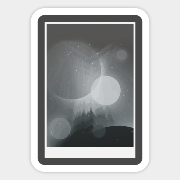 Grayscale sci fi Sticker by jondenby